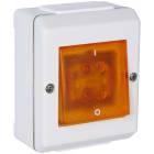 Elko - RS Renhvit IP55 2 polet bryter for bruk i våte og fuktige miljøer der det er krav om 2 polet brudd