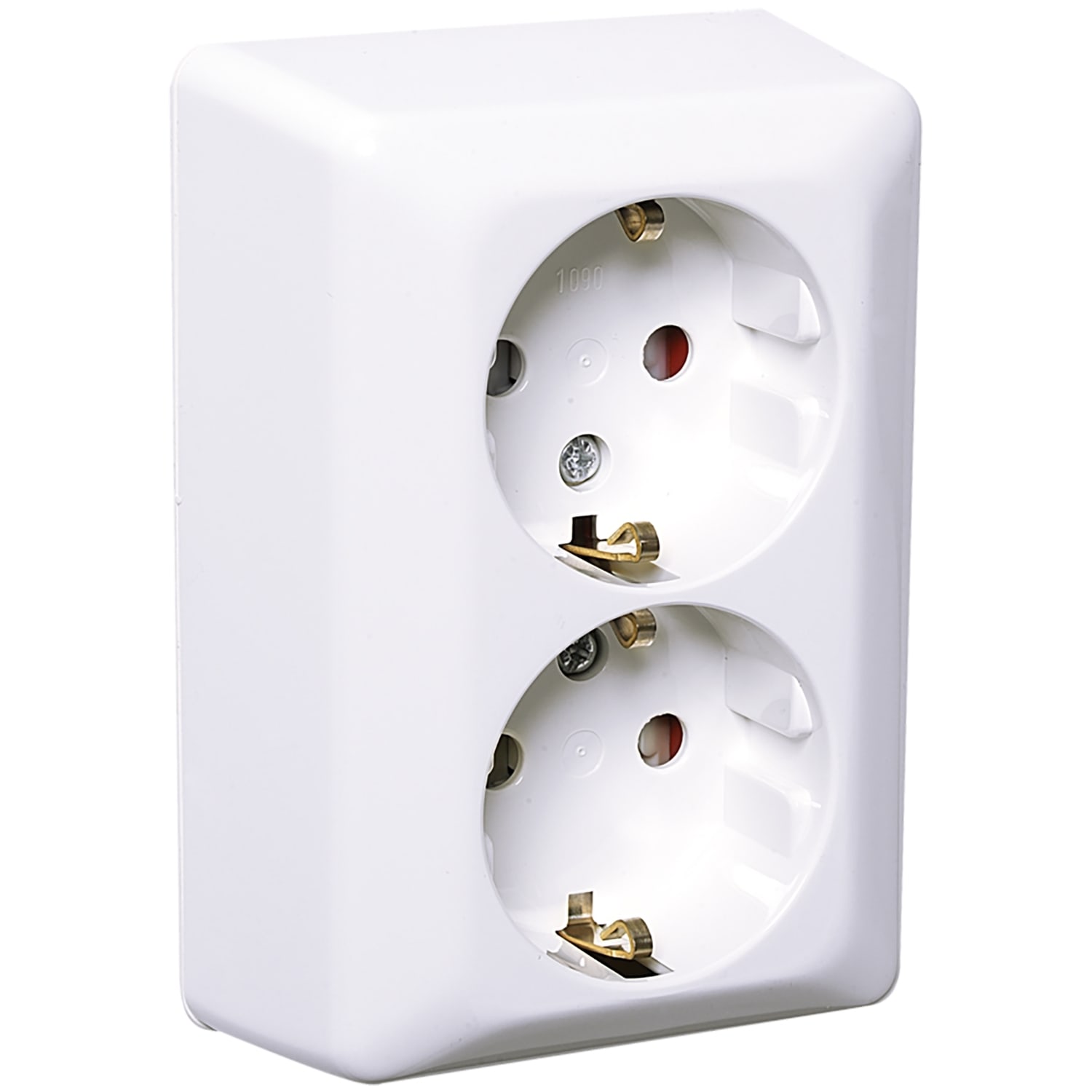 Elko - RS Renhvit kappe for dobbel stikkontakt påvegg