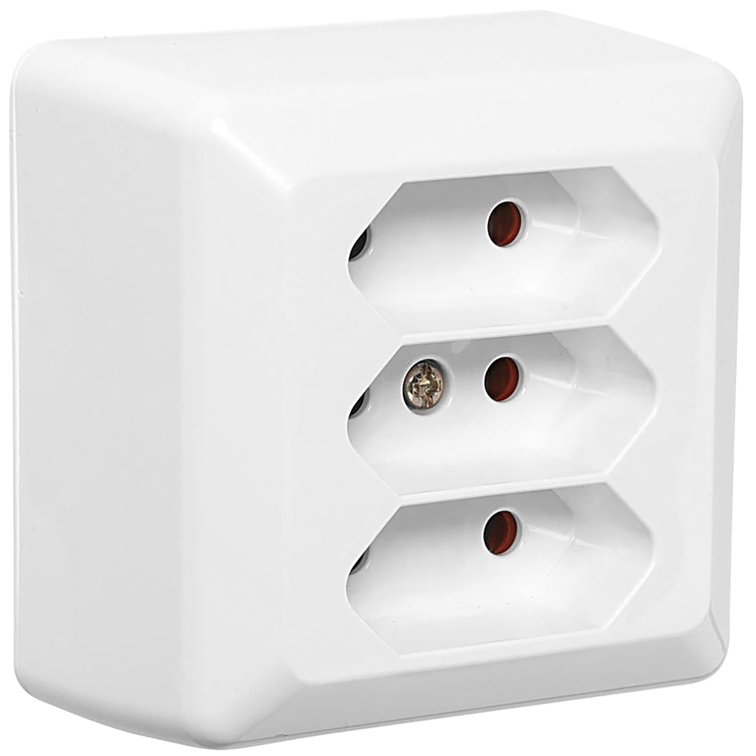 Elko - RS Renhvit Euro stikkontakt påvegg for bruk med f.eks TV eller stereobenk