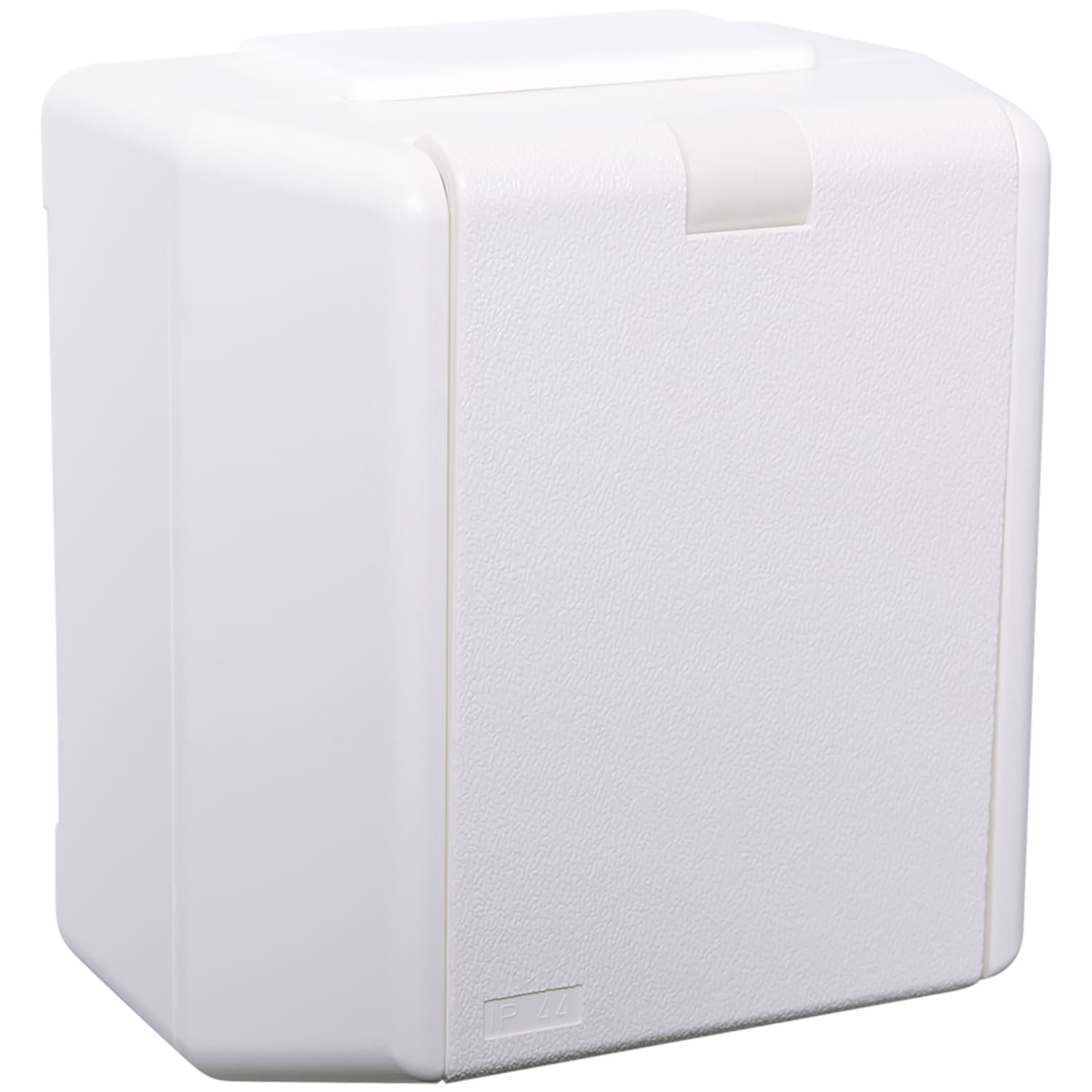 Elko - RS Renhvit enkel stikkontakt utenpåliggende IP44 for bruk der det er krav om IP44 utstyr