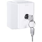 Elko - RS Renhvit enkel stikkontakt UTP låsbar IP44 for bruk der det er krav om IP44 utstyr