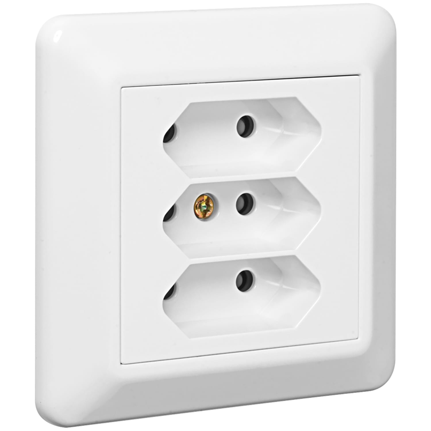 Elko - RS Renhvit Eurpostikkontakt for dobbelisolerte apparater klasse II