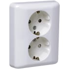 Elko - RS Renhvit prosjektstikkontakt med terminering fra en side.