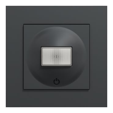 Elko - ELKO SMART - PIR med trykk dimmer - Plus Sort - min 0W med valgfri nøytral, 7W uten - max 200W