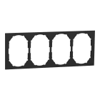 Elko - ELKO One - Ramme 4-hull til stikkontakt sort