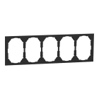 Elko - ELKO One - Ramme 5-hull til stikkontakt sort