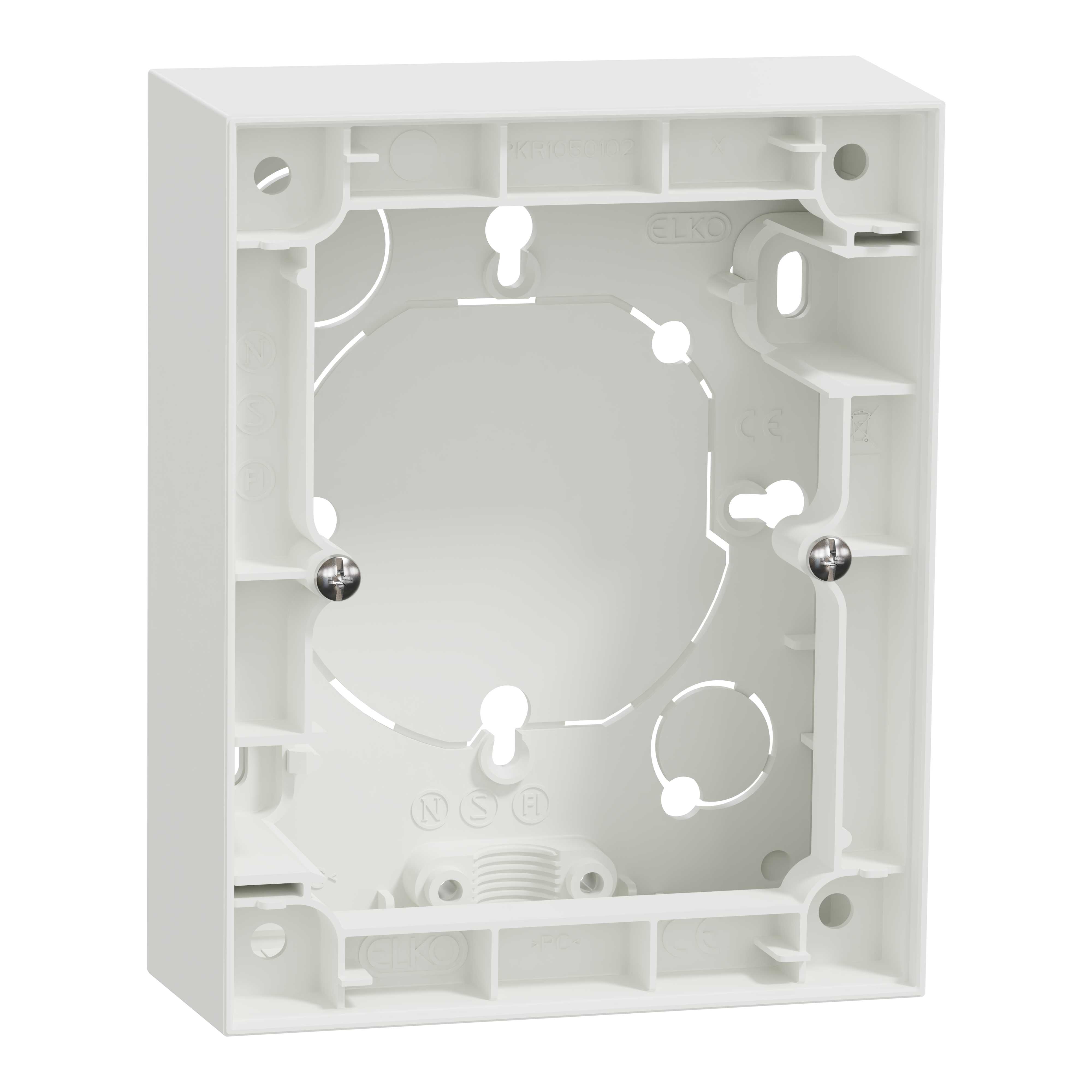 Elko - ELKO One - Kappe dobbel innfelt for stikkontakt renhvit