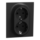 Elko - ELKO One - Rehabstikk med jord hurtigklemme sort IP21