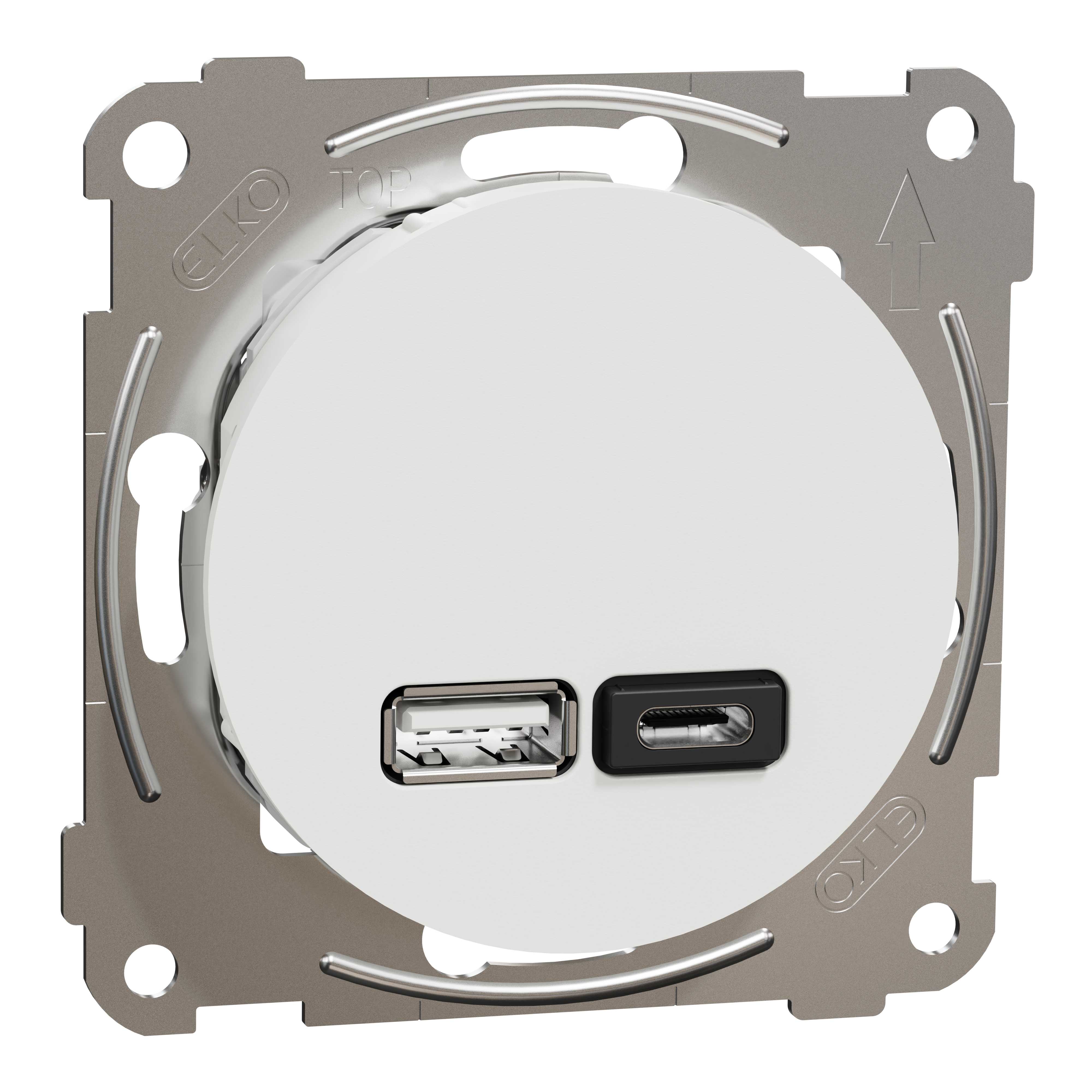 Elko - ELKO One - USB PD A+C lader renhvit