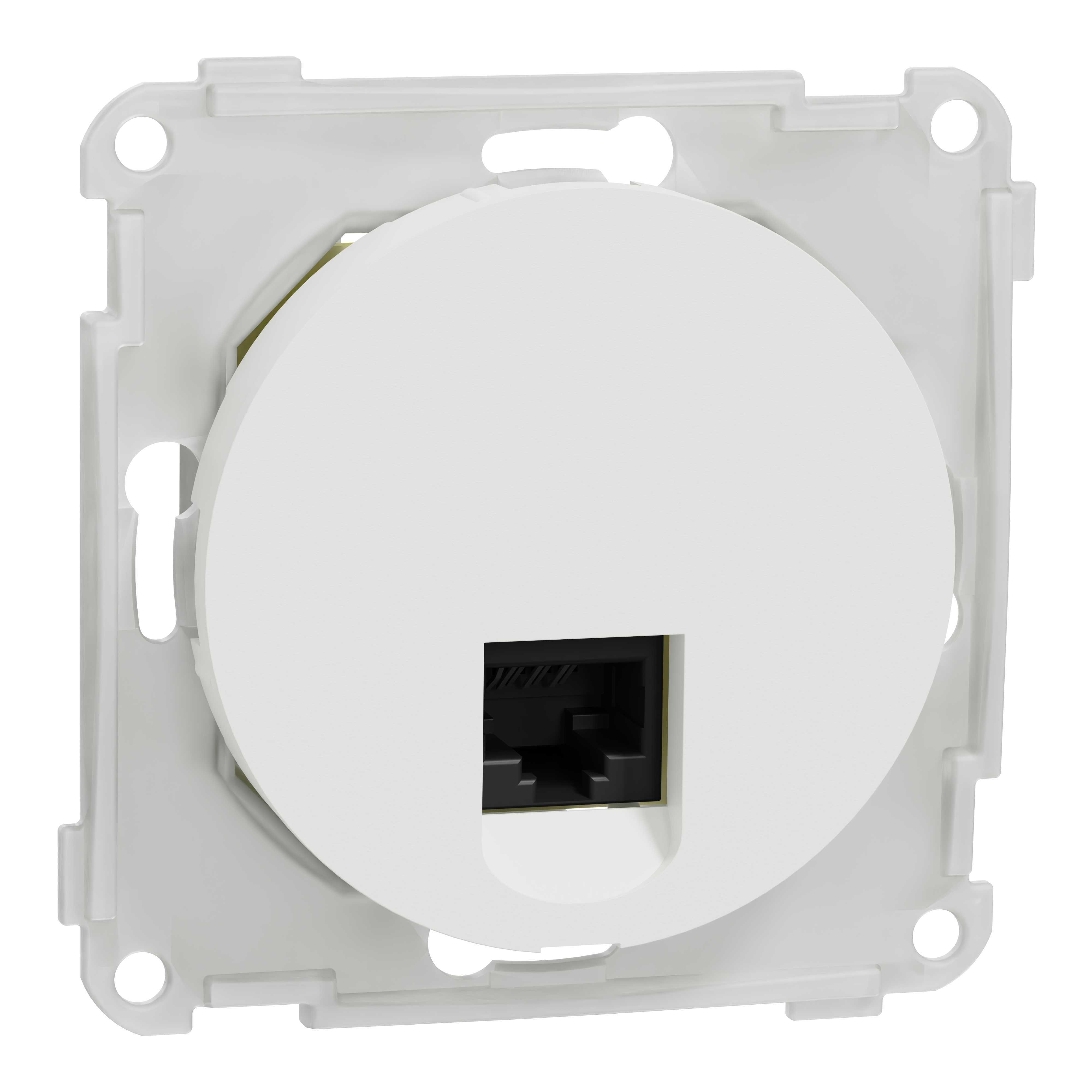 Elko - ELKO One - modularuttak 1x8 kat 6 UTP for LSA terminering, renhvit