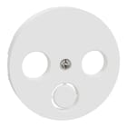 Elko - ELKO One - sentralplate antenne/TV/radio, 2 og 3 hull, renhvit