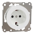 Elko - ELKO One - Enkel stikk med jord hurtigklemme renhvit IP21