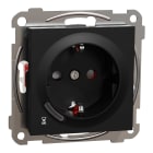 Elko - ELKO Plus enkel stikk med 1-polet timer for laster opptil 16A, i fargen sort