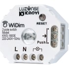 Unilamp - WiDim Switch 2p 8A Innfelt pushbryter fjern/lokal