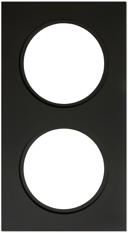 Unilamp - Downlightramme Firkant 120X240mm Matt Sort