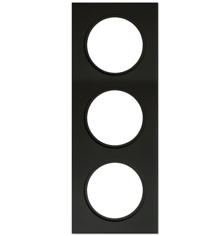 Unilamp - Downlightramme Firkant 120X360MM Matt Sort