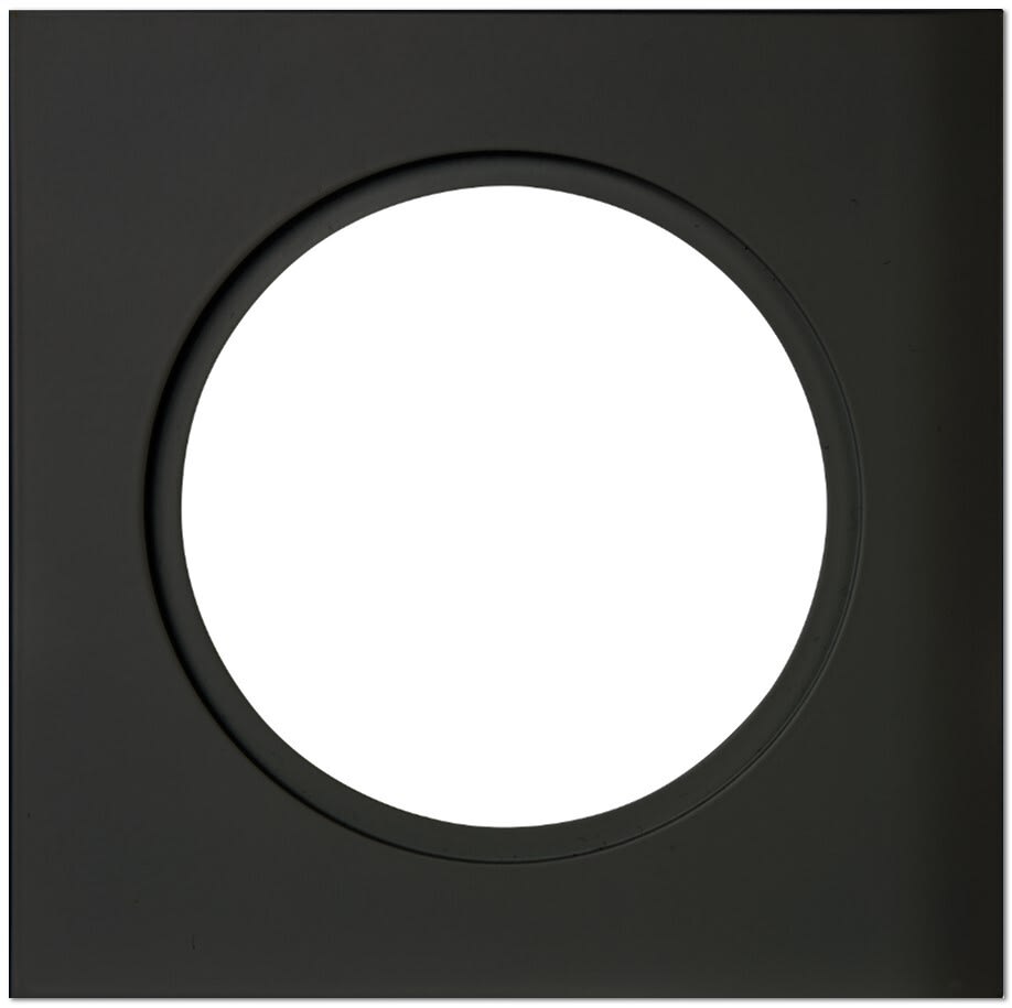 Unilamp - Downlightramme Firkant 120X120mm Matt Sort