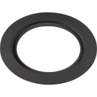 Unilamp - Rehabplate Rund 130mm Matt Sort