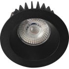 Unilamp - Juno Soft Cob+ LED 10W IP44 Matt Sort. Inkl. driver.