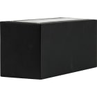Unilamp - Case 2x6W IP55 Sort Veggarmatur opp/nedlys