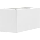 Unilamp - Case 2x6W IP55 Hvit Veggarmatur opp/nedlys