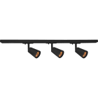 Unilamp - Komplett skinnesett i aluminium med 3 justerbare spots.