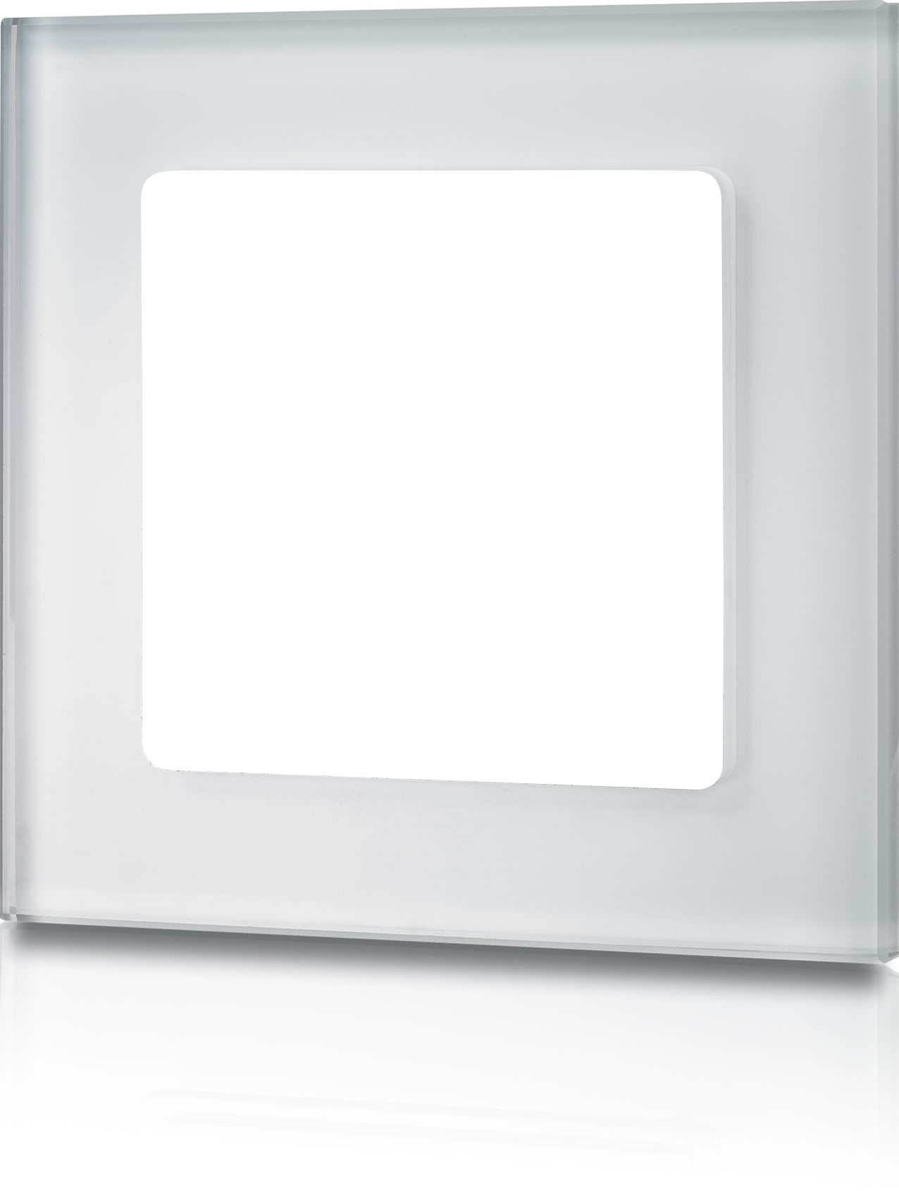Unilamp - Radim Glassramme 1 hull Passer veggbrytere