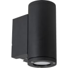 Unilamp - Tubus 2x5W 3K IP55 Sort Opp/ned GU10 Dimbar