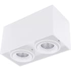 Unilamp - Lightbox 2x7W 2700K Hvit Utenpåliggende downlight, IP23