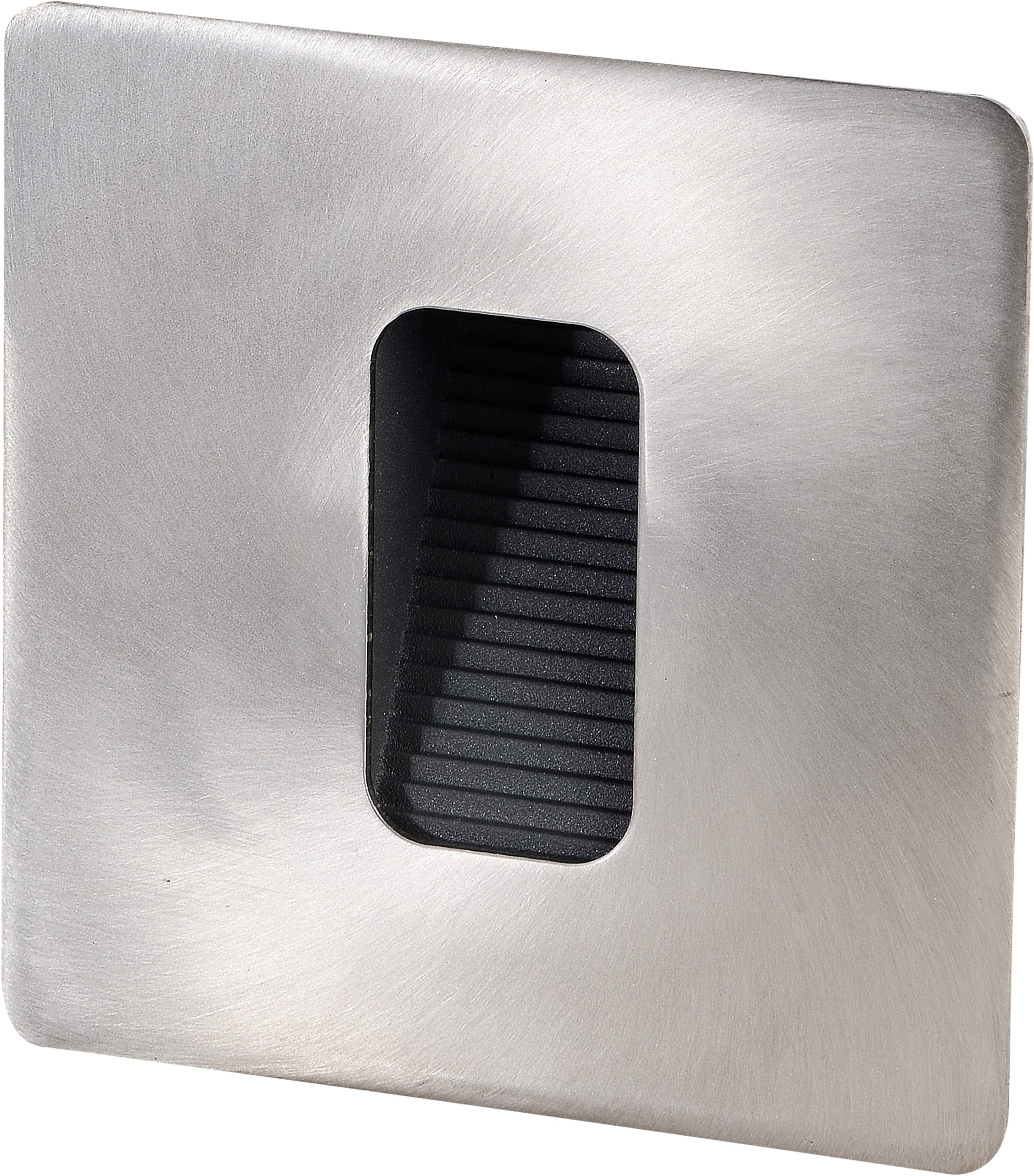 Unilamp - Quickstep Sq 3W 27K IP55 Stål Innfelt orienteringsarm. Dim