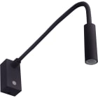 Unilamp - Sleeper 4W 3000K Dim Sort Veggarmatur med fleksibel arm