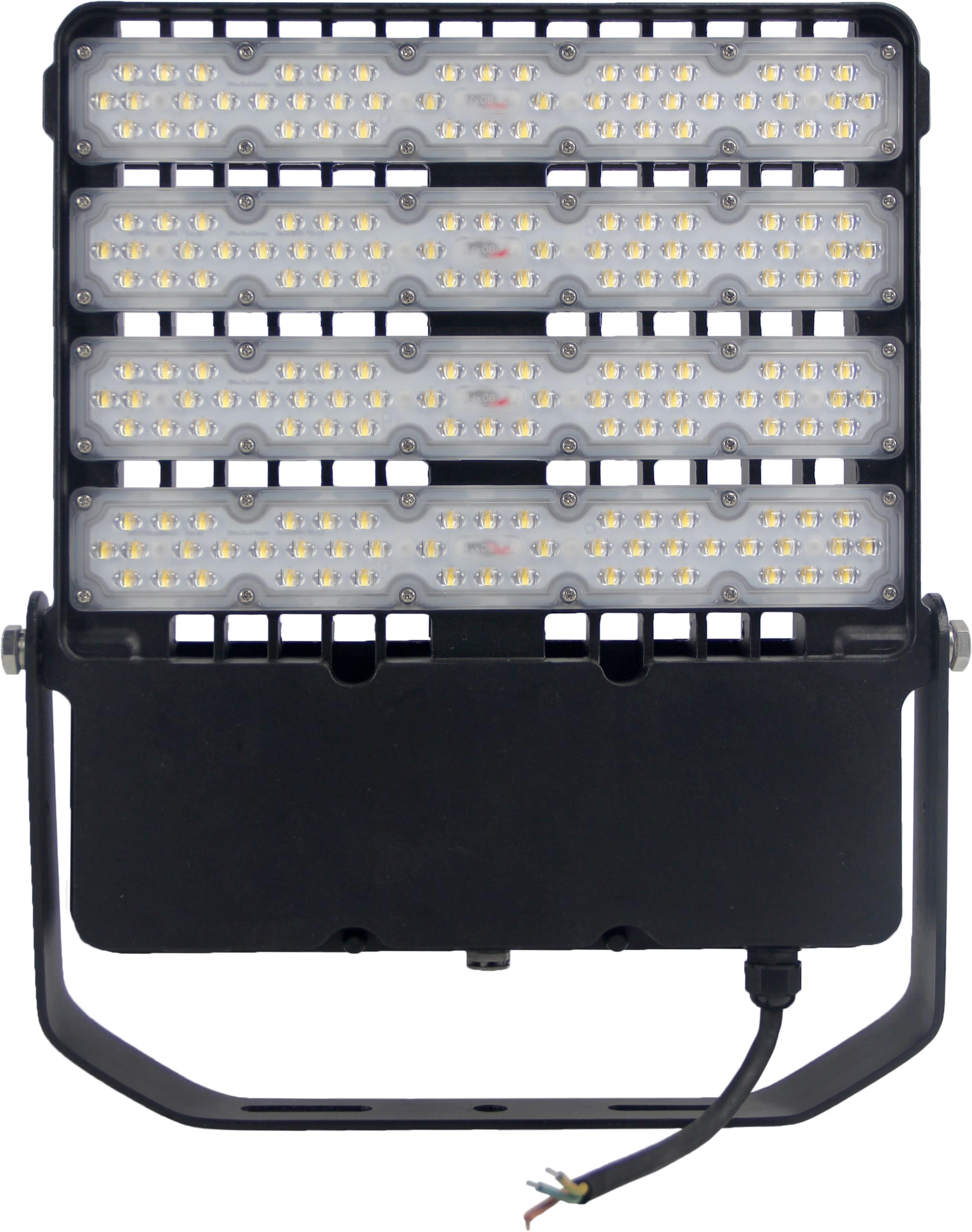 Unilamp - Power Area 24lKm 200W 4K Sort Asymmetrisk lyskaster IP66