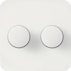 Unilamp - Sentralskive f/ABB Jussi Duo Enkel hvit for Unidim Duo