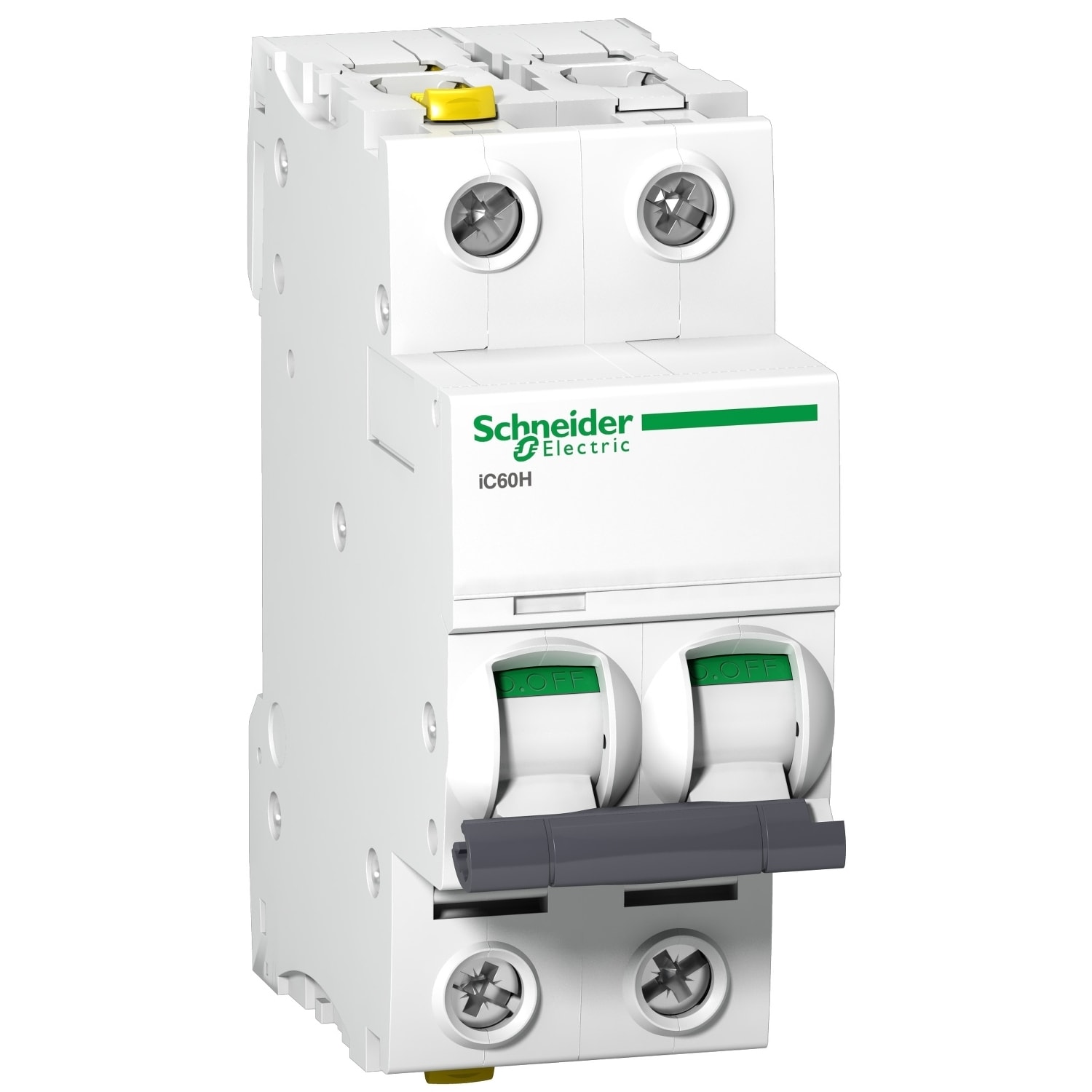 Schneider Electric - iC60H - Automatsikring - 2P - 10A - C-kurve - I2=1,45