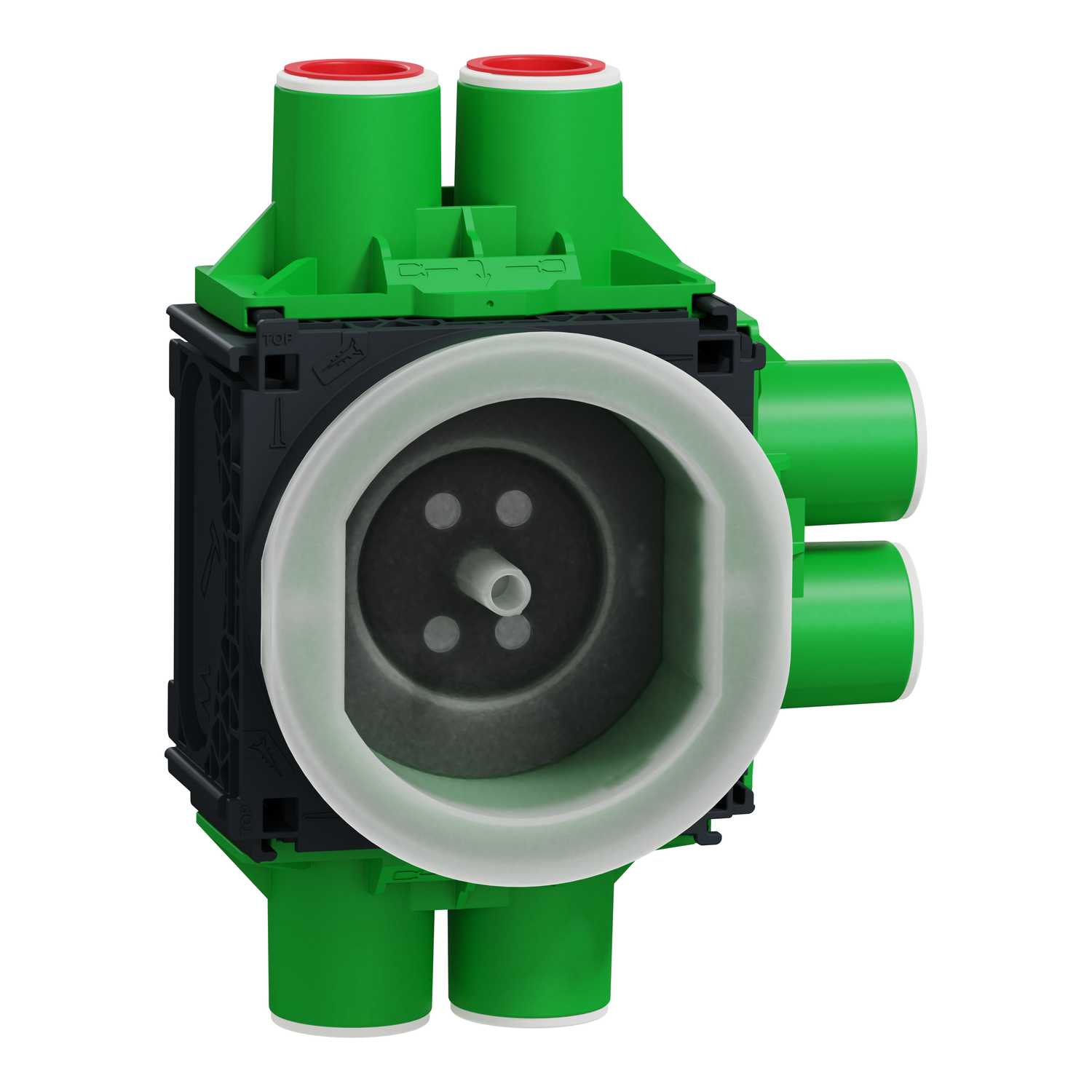 Schneider Electric - Støpeboks 1M 32mm 6-rør Multifix veggboks for innstøp