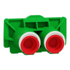 Schneider Electric - Multifix dobbel stuss for 2x16 eller 2x20 mm rør, kan også kombineres mellom 16 og 20 mm