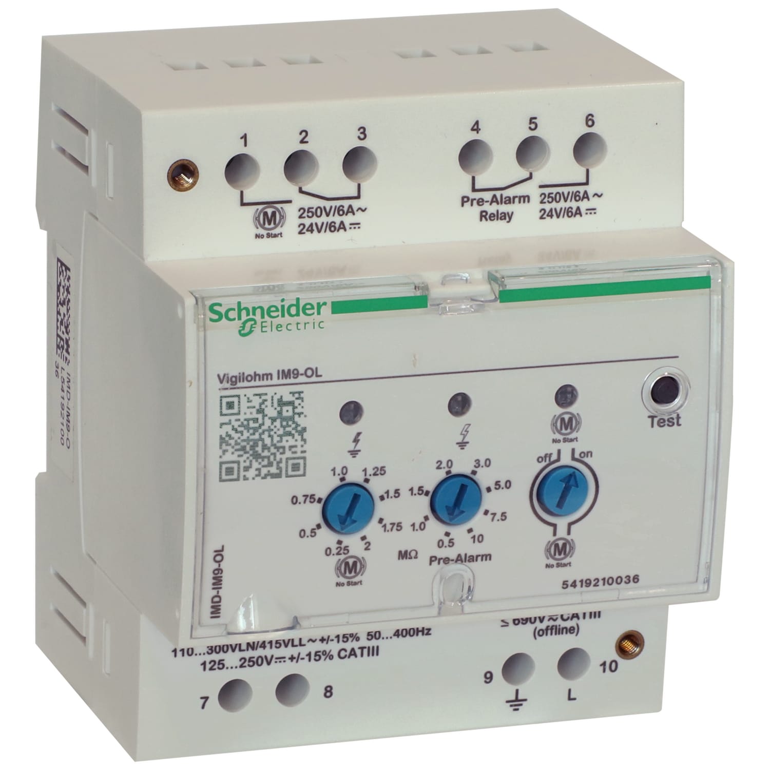 Schneider Electric - IMD-IM9-OL Vigilohm IM9-OL 110/415VAC