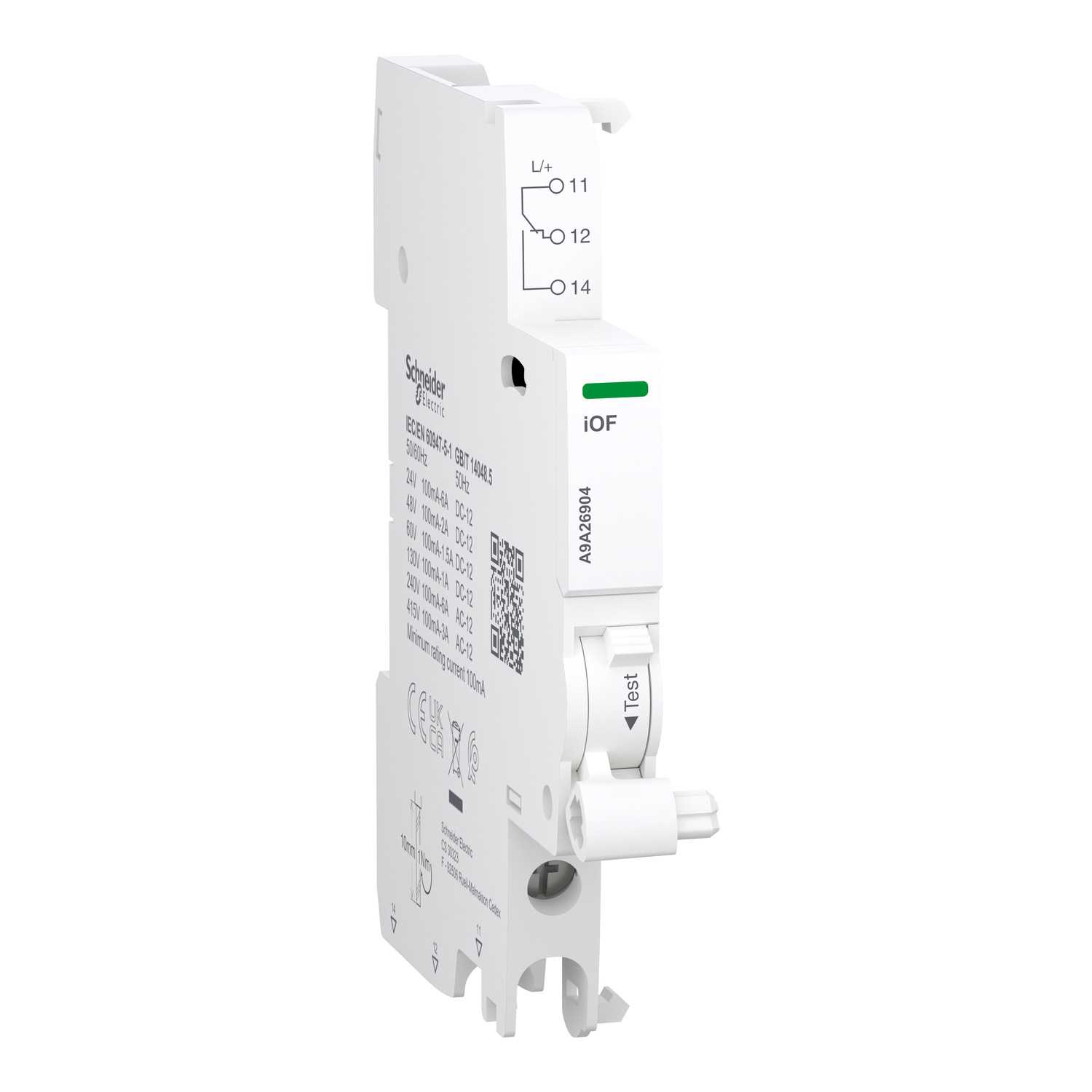 Schneider Electric - A9 iOF 1OC 100mA hjelpekontak