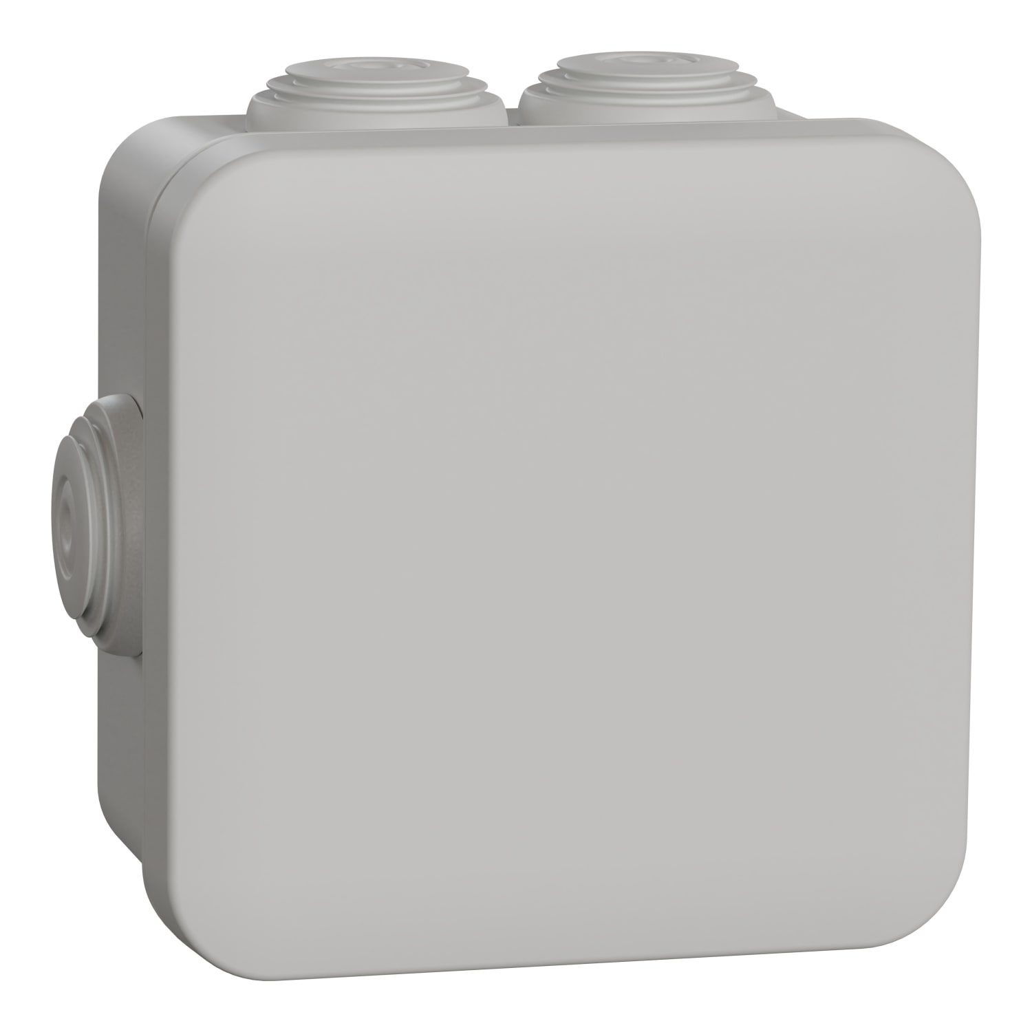 Schneider Electric - Mureva Box, boite de dérivation IP55 + embouts 80x80x45, gris