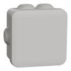 Schneider Electric - Mureva Box, boite de dérivation IP55 + embouts 80x80x45, gris
