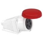 Schneider Electric - PratiKa stikkontakt - skrue - vinklet - 32A - 3P + N + E - 380...415 V AC - vegg