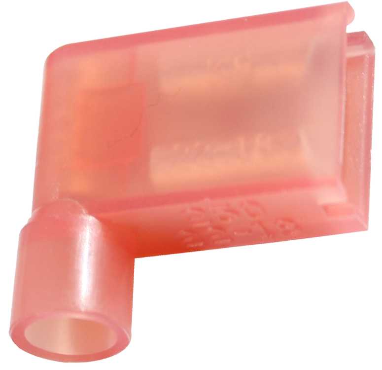 Abiko - Flaggstiftkabelsko,isolert 1,5mm²  6,3mm bred