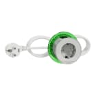 Schneider Electric - Nedfellbar bordenhet XS - 250V 16A - Hvit - Schuko Kabel 2m