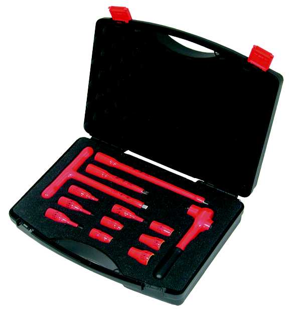 Haupa - 1000V Skrallesett 3/8" - 13 deler i koffert