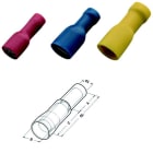 Haupa - Isolert rundstifthylse 4,0-6,0mm², hun, gul