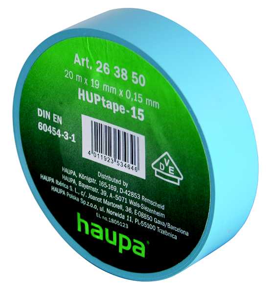 Haupa - Isolasjonstape VDE B19mm x L20m blå