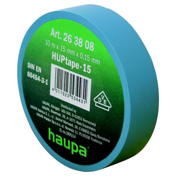 Haupa - Isolasjonstape VDE 15mm x10m blå