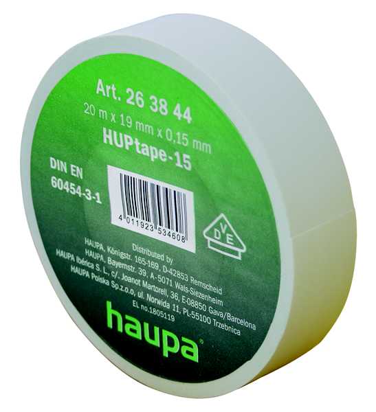 Haupa - Isolasjonstape VDE 19mm x 20m hvit