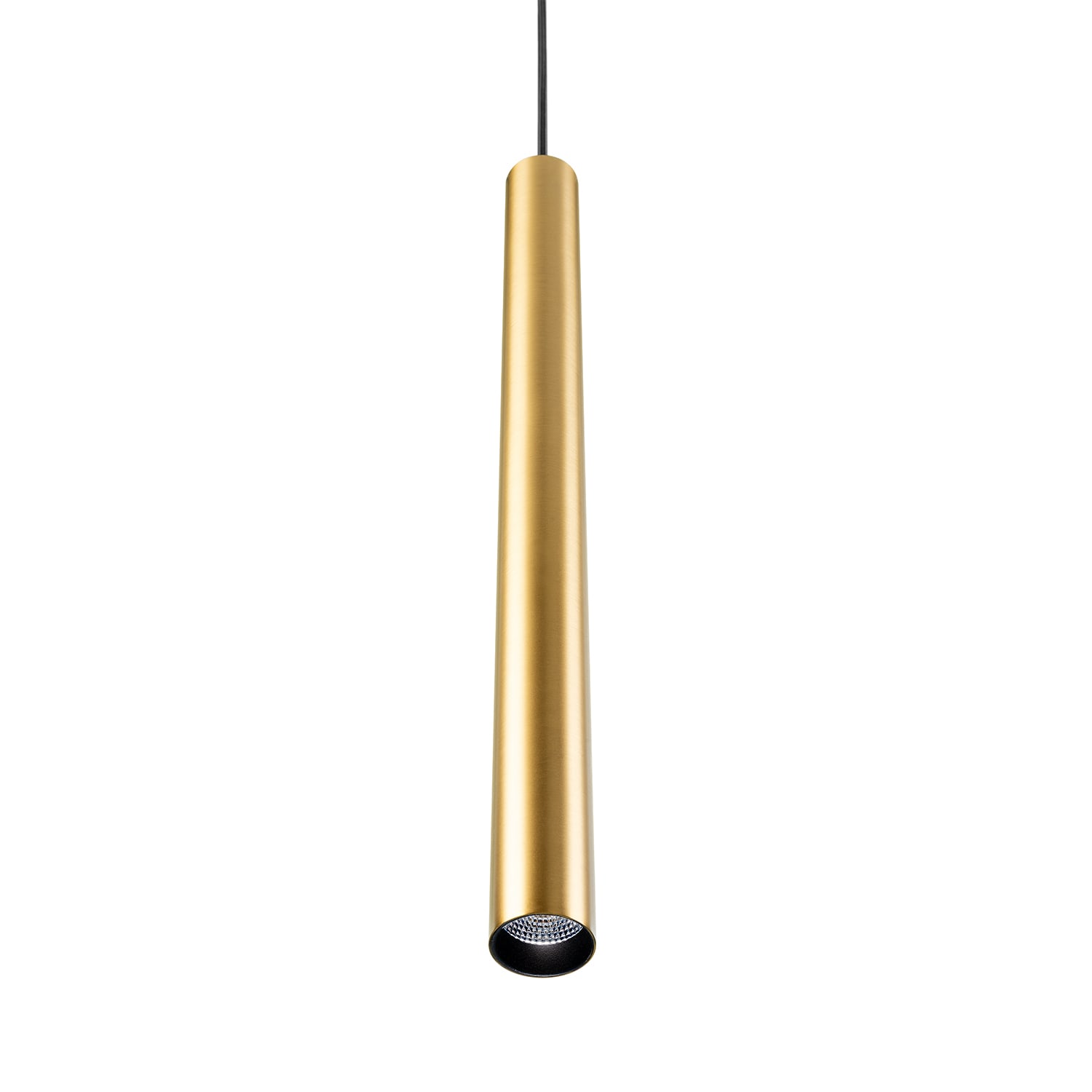 SG Armaturen - ZIP TUBE PENDEL MICRO 490MM MESSING 27K, 7W, 360lm, Ra 98, SDCM2, IP20, L90/B10 50.000