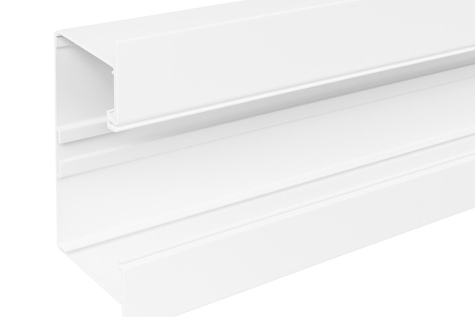 Maxeta - Aluminium underdel innfelt 125x65mm, RAL9003